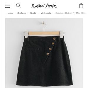 & other stories corduroy skirt